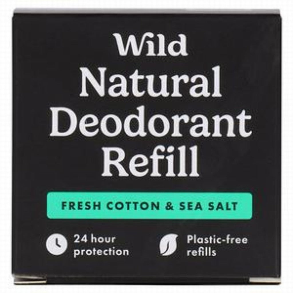 Wild Men's Fresh Cotton & Sea Salt Deo Refill 40g
