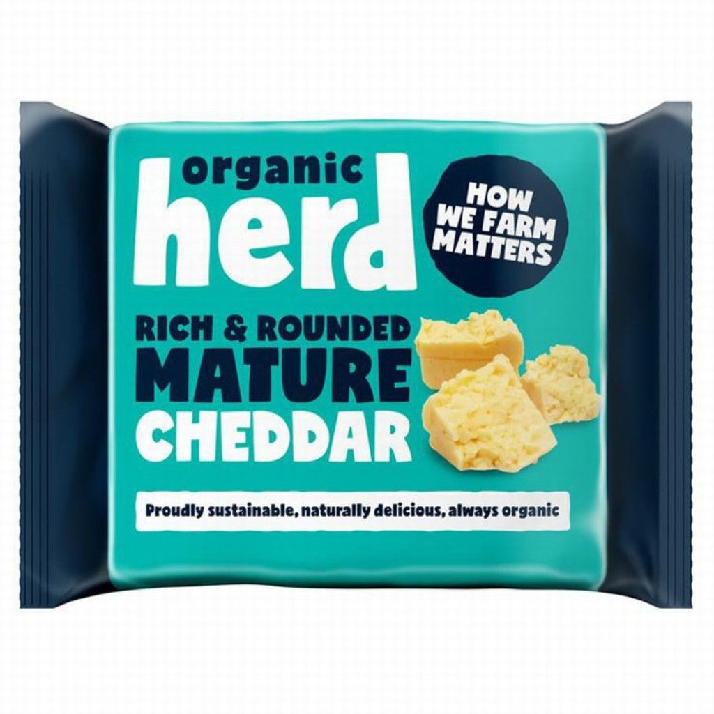 Organic Herd Mature Cheddar Cheese 200g