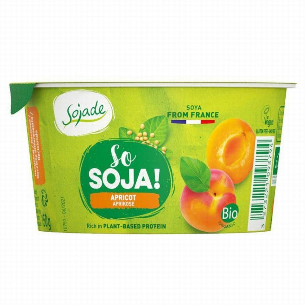 Sojade Organic Apricot Soya Yoghurt Alternative 150G