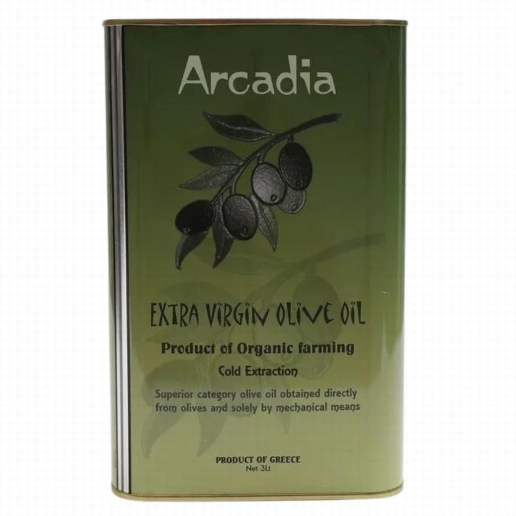Arcadia Organic Greek Extra Virgin Olive Oil 3Ltr