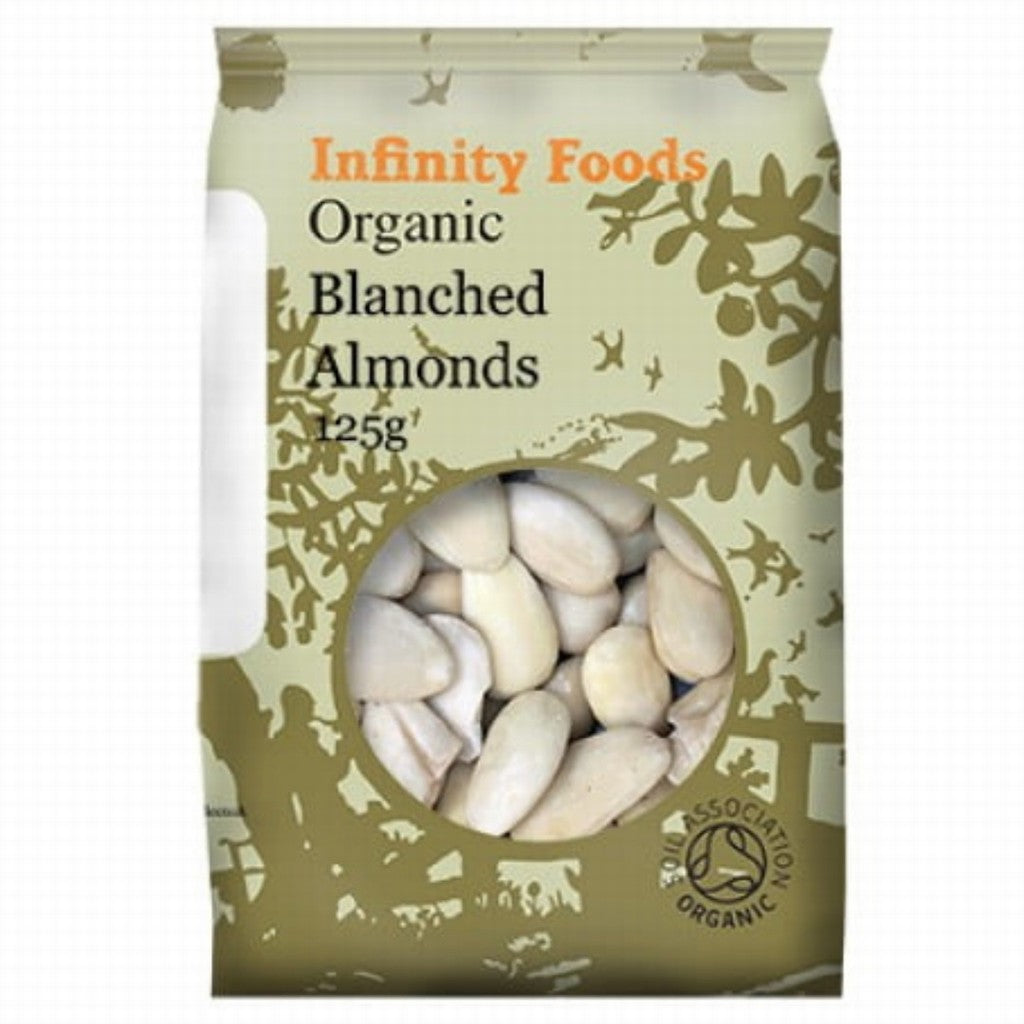 Infinity Organic Almonds Blanched 125G