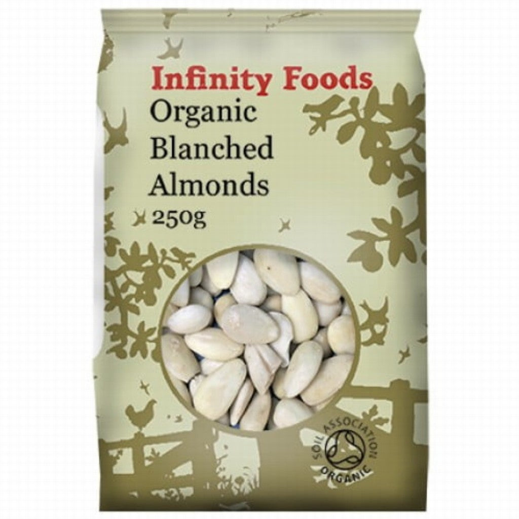 Infinity Organic Almonds Blanched 250G