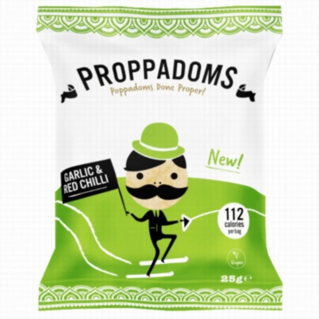 Proppadoms Garlic & Red Chilli Proppadoms 75g