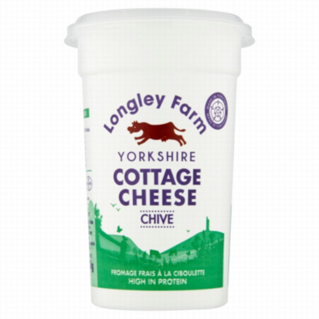 Longley Farm Cottage Cheese & Chives 250G