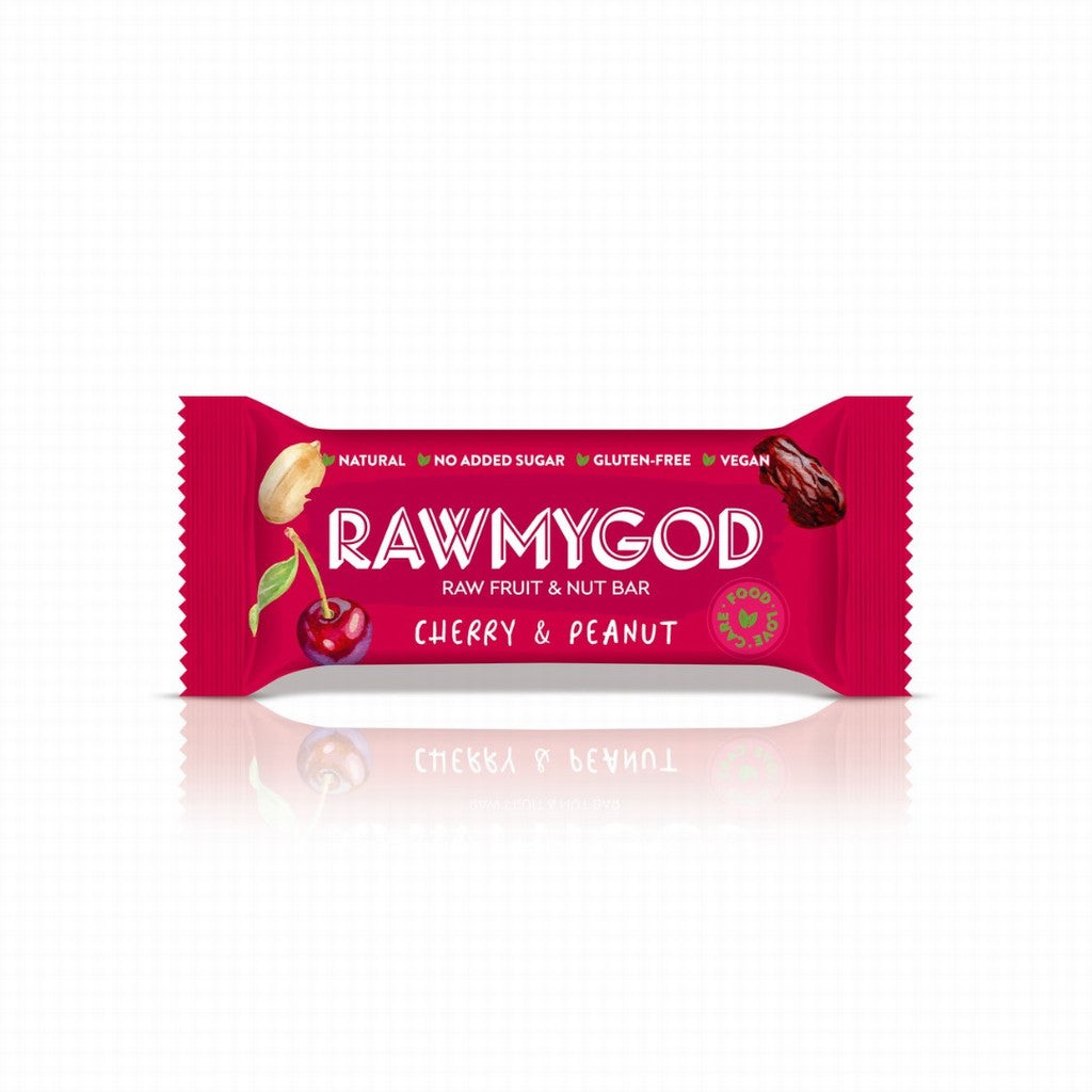 Rawmygod Cherry & Peanut Fruits & Nut Bar