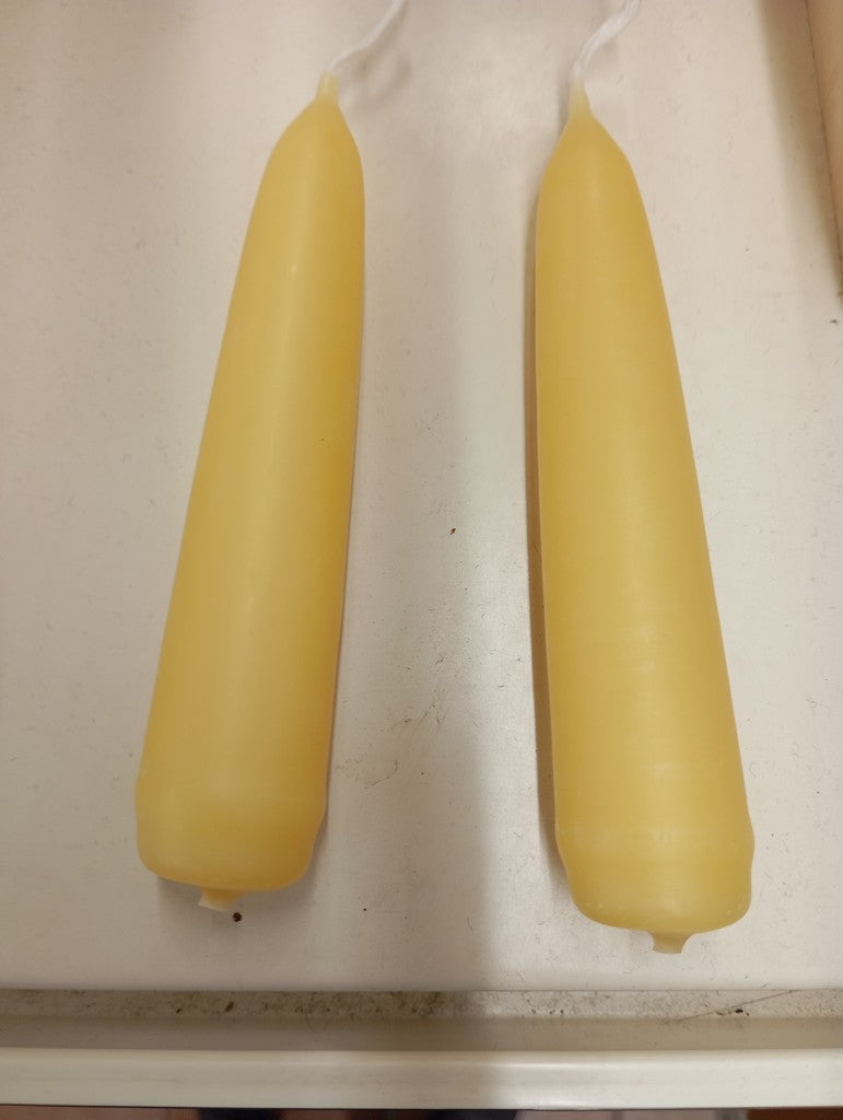 Moorlands Stubby Beeswax Candle Pair