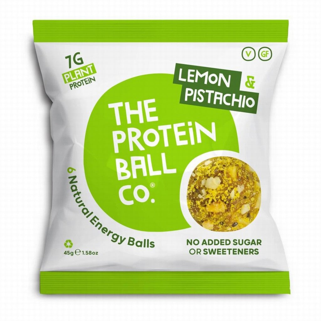 The Protein Ball Co Lemon & Pistachio Protein + Vitamin Balls