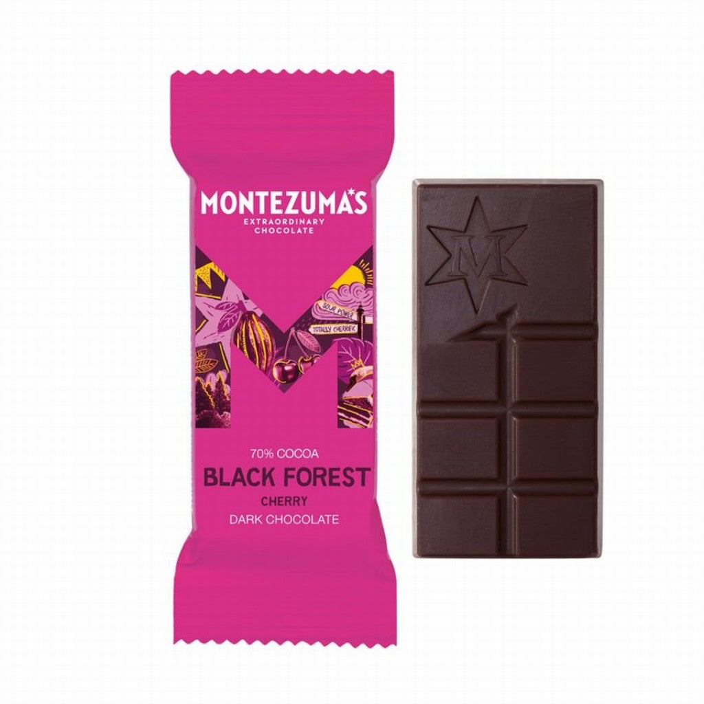Montezuma's Black Forest Dark Choc with Cherry Mini Bar 25g