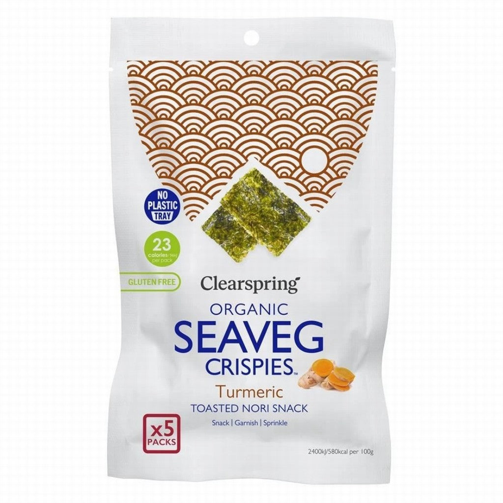 Clearspring Seaveg Crispies Turmeric Multipack