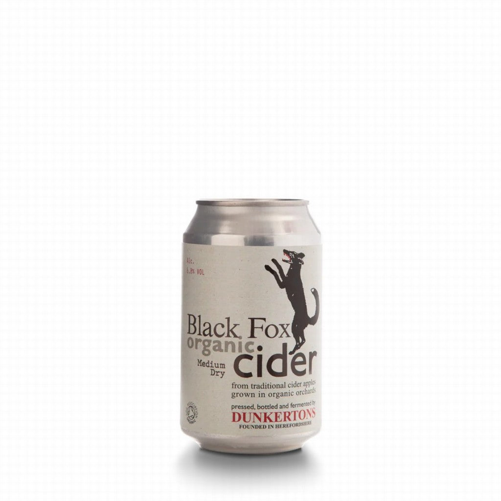 Dunkertons Organic Black Fox Medium Dry Cider Can