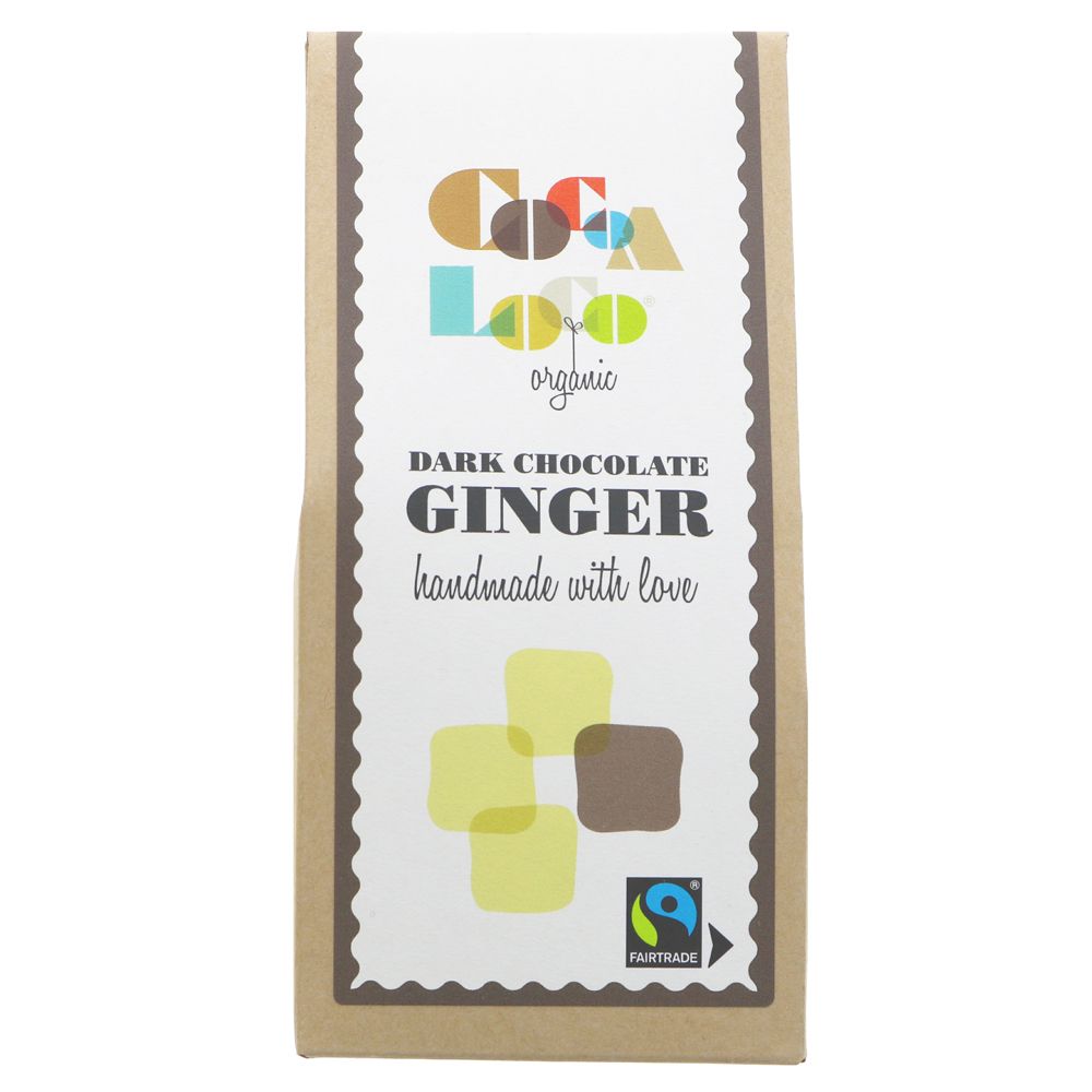 Cocoa Loco Dark Chocolate Coated Ginger 100g