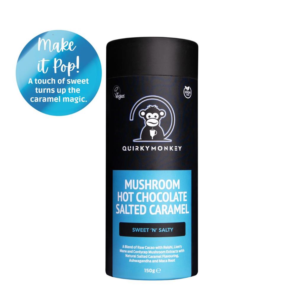 Quirky Monkey Salted Caramel Mushroom Hot Chocolate 150g