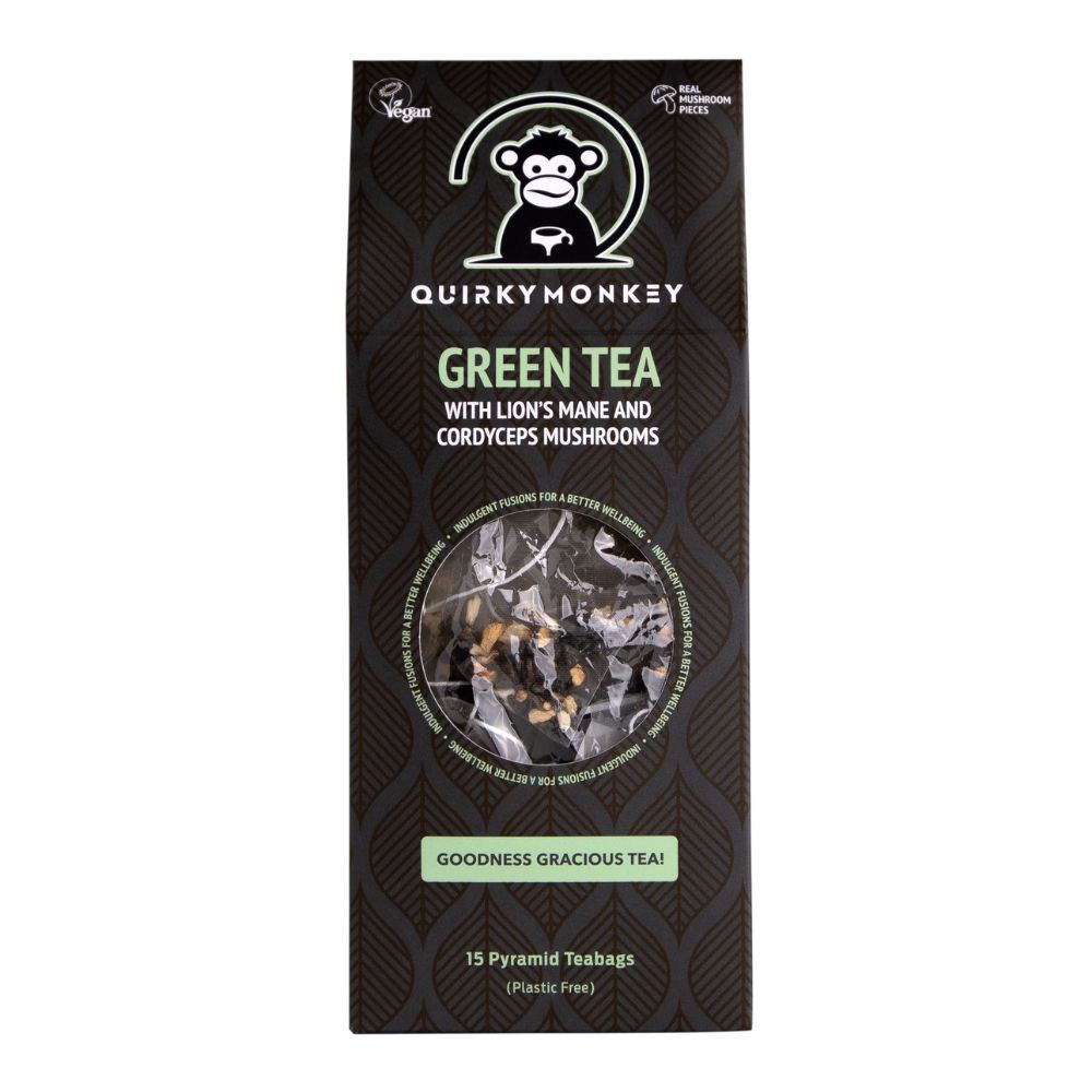 Quirky Monkey Green Tea with Lion's Mane & Cordyceps