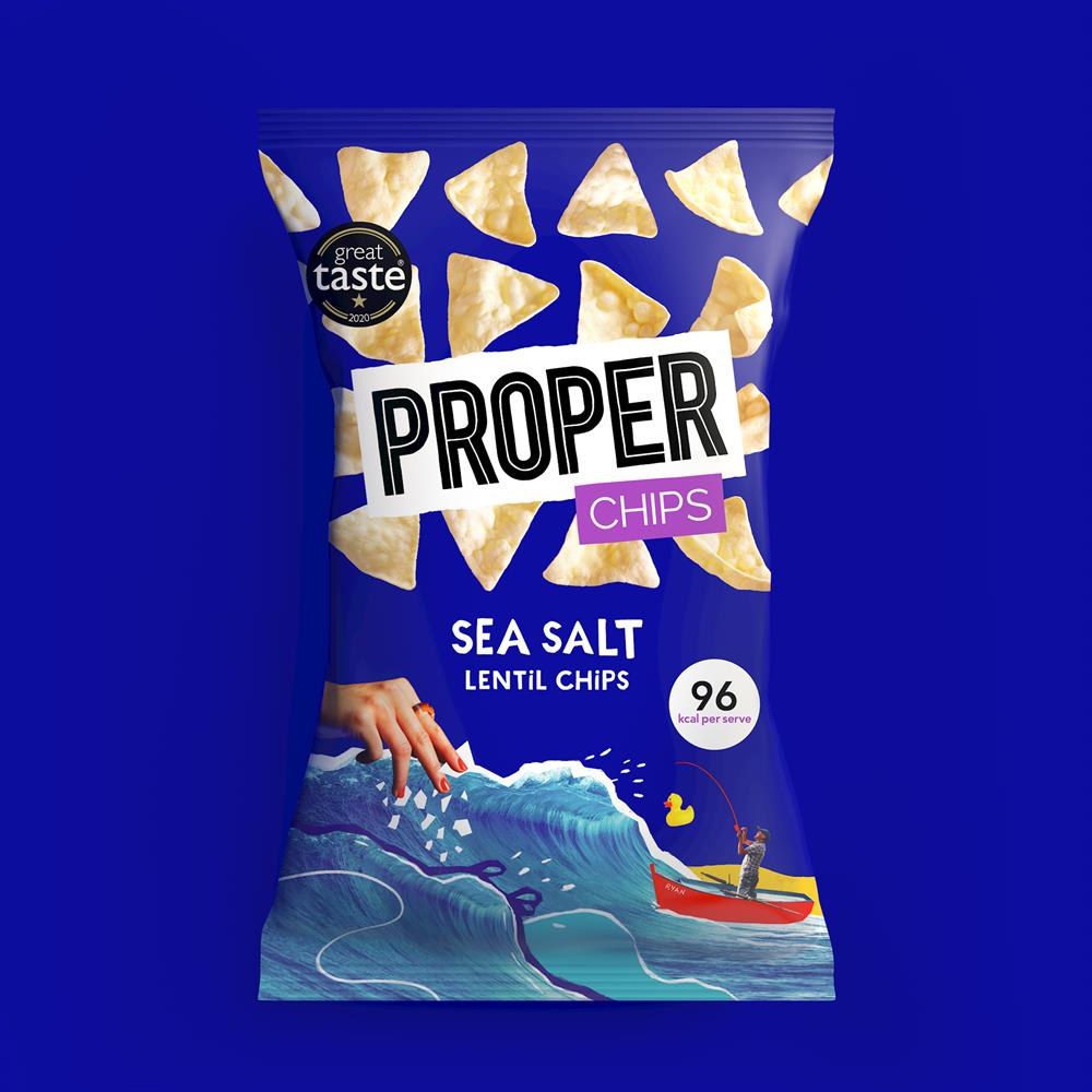 ProperChips Sea Salt Lentil Chips