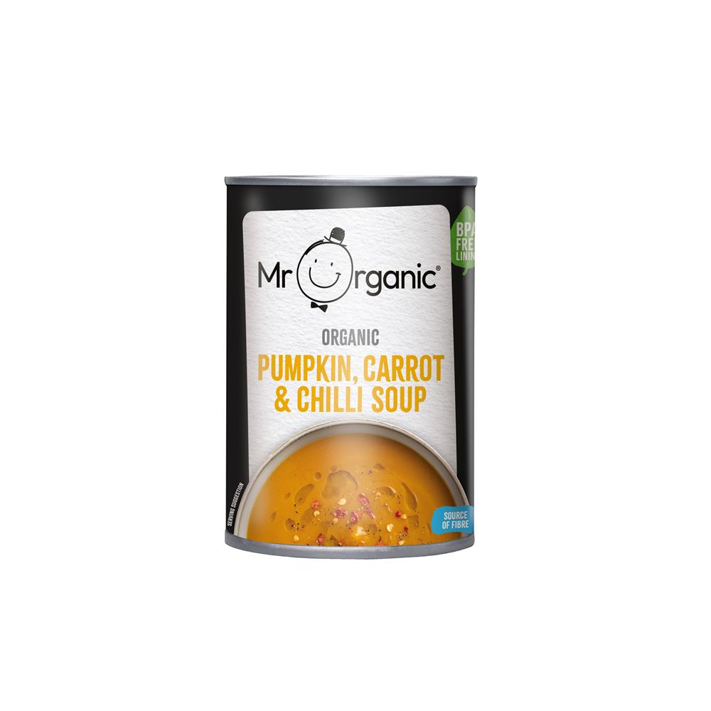 Mr Organic Pumpkin Carrot & Chilli Soup