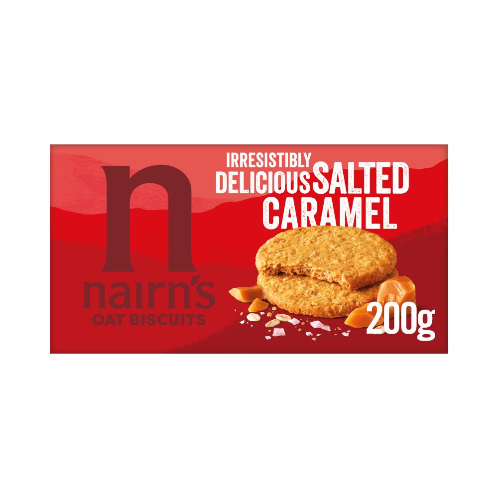 Nairns Salted Caramel Oat Biscuits 200G