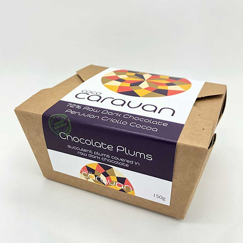 Coco Caravan Chocolate Covered Plums 150g