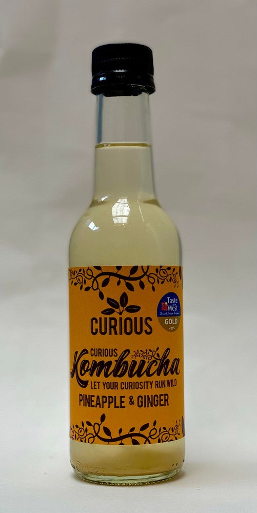 Curious Kombucha Pineapple & Ginger Kombucha