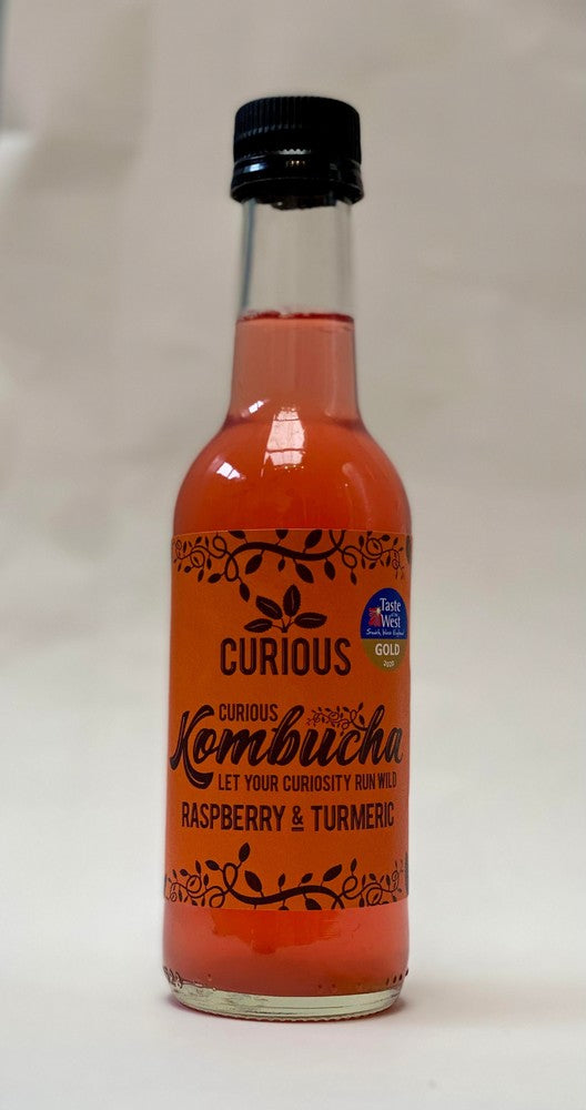 Curious Kombucha Rapsberry & Turmeric Kombucha
