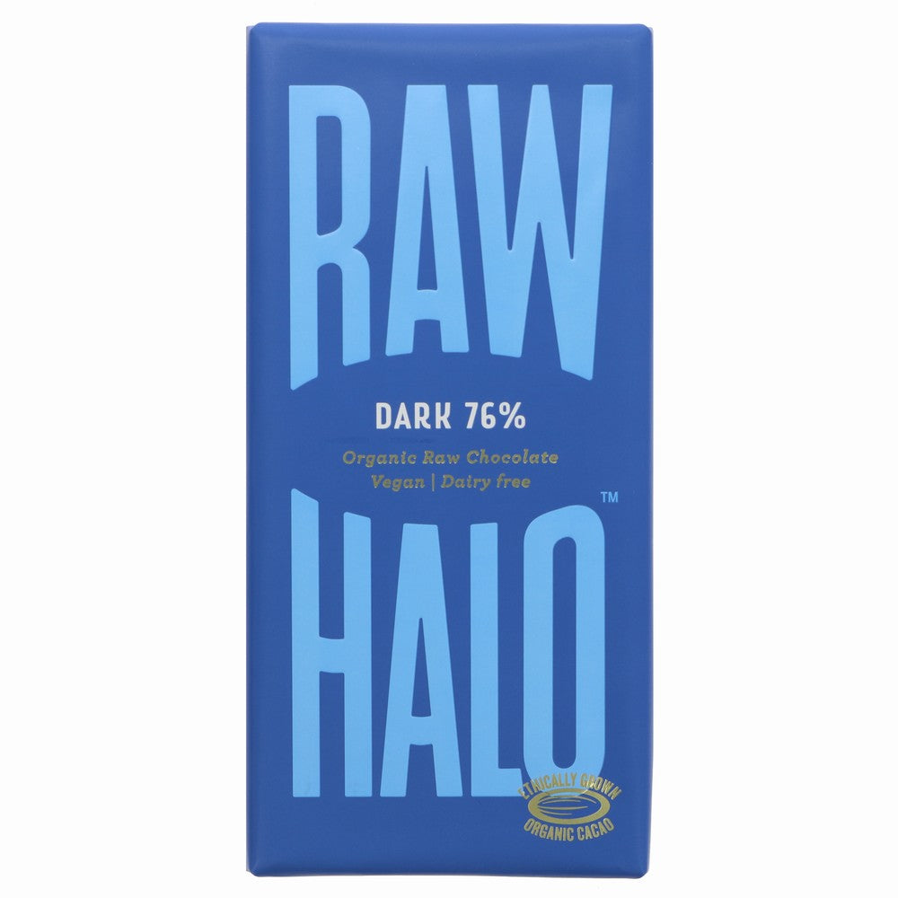 Raw Halo Organic Raw Chocolate Dark 76% 70G
