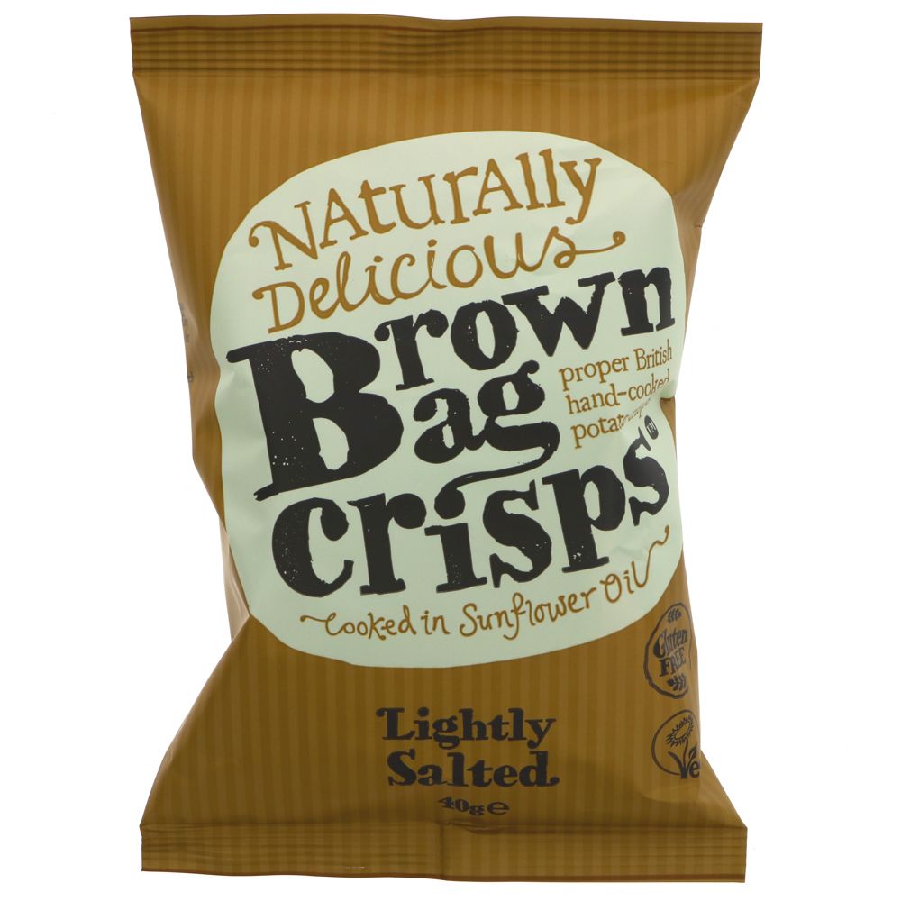 Brown Bag Crisps Lightly Salted