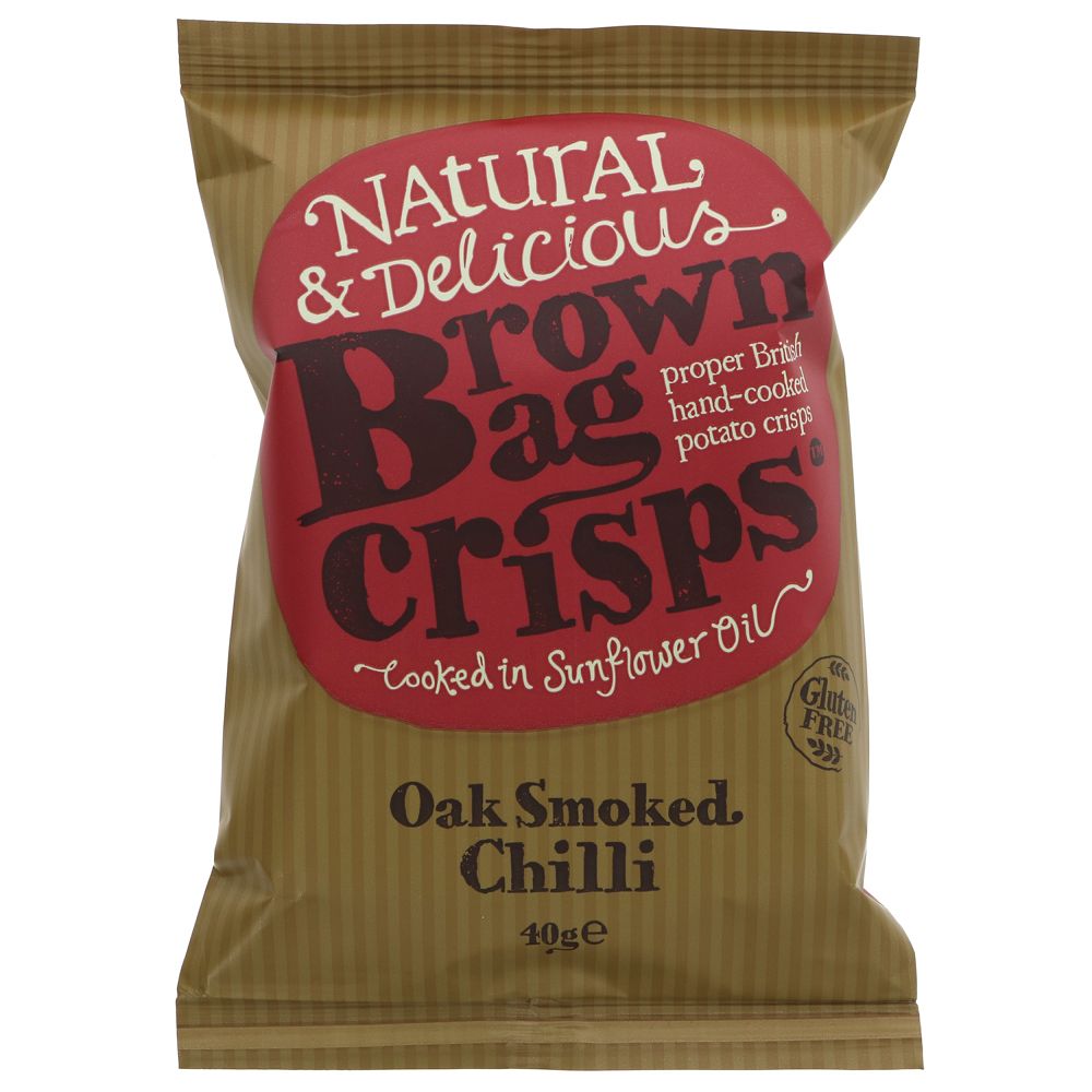 Brown Bag Crisps Oak Smoked Chilli