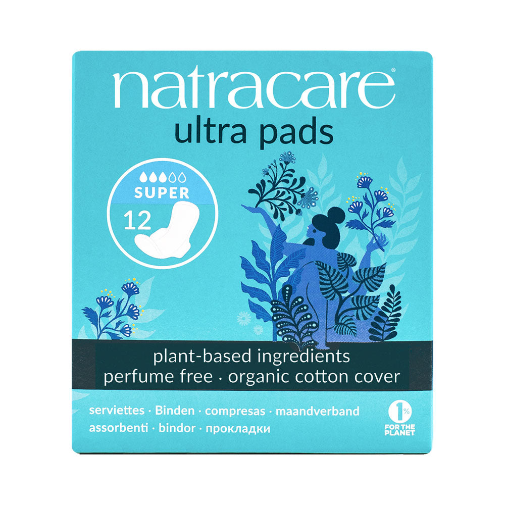 Natracare Ultra Pads Super With Wings