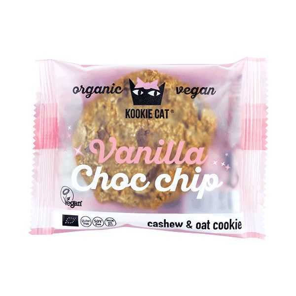 Kookie Cat Organic Cookie Vanilla Choc Chip 50G