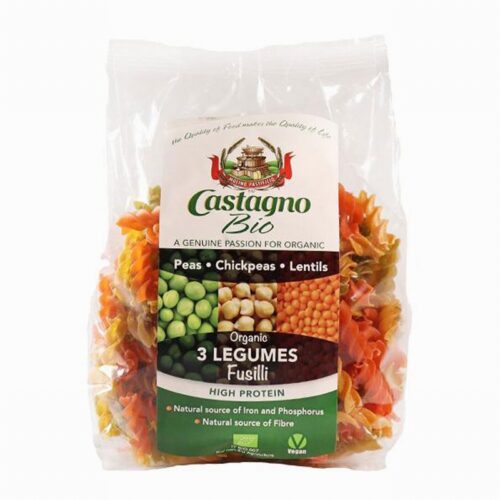 Castagno Organic 3 Legumes Fusilli
