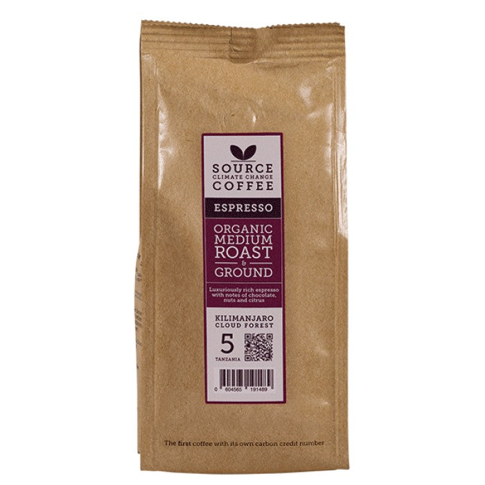 Source Organic Kilimanjaro Espresso Ground Coffee