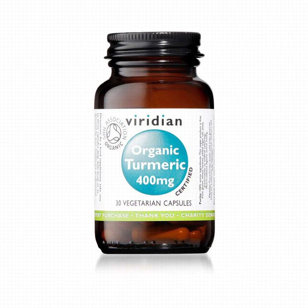 Viridian Organic Turmeric 400Mg 30Caps