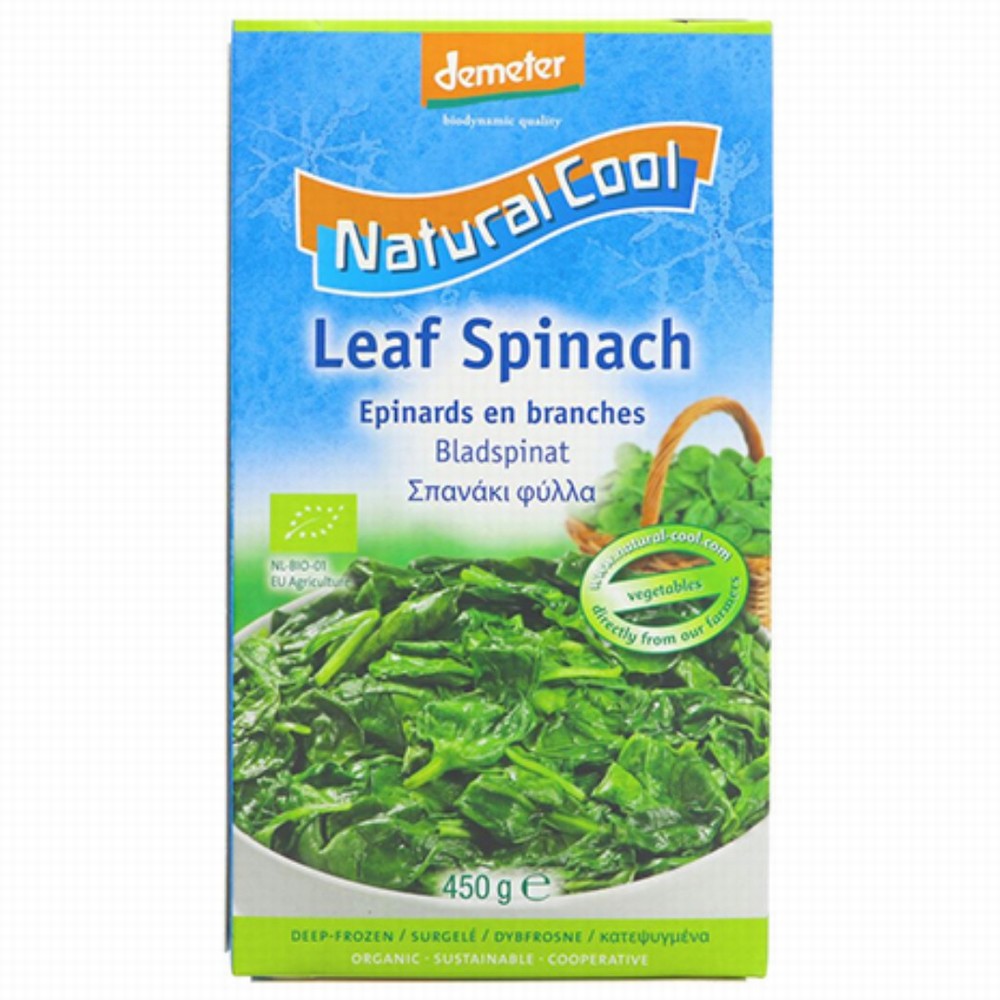 Natural Cool Organic Leaf Spinach