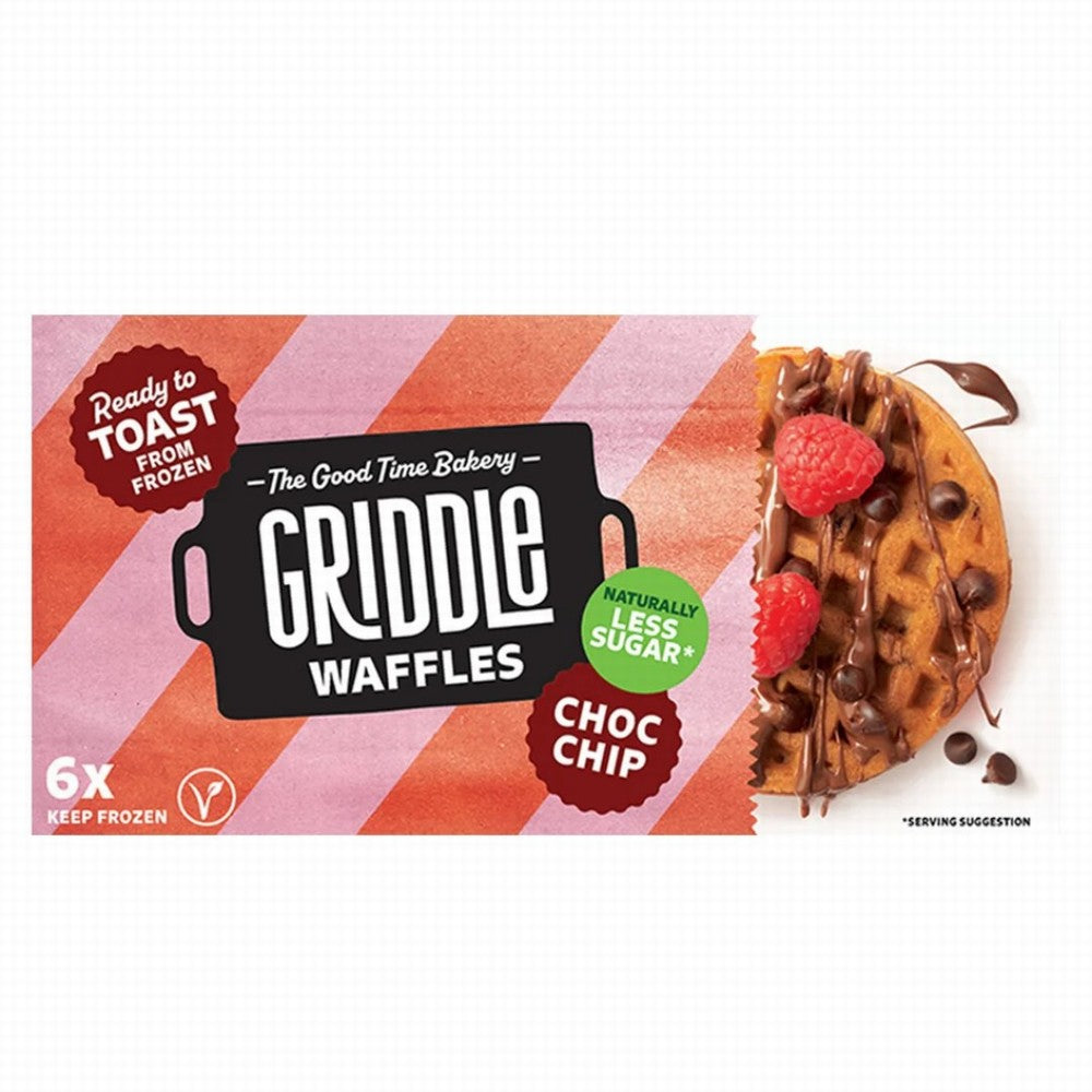 Griddle Vegan Wholegrain Choc-Chip Waffles
