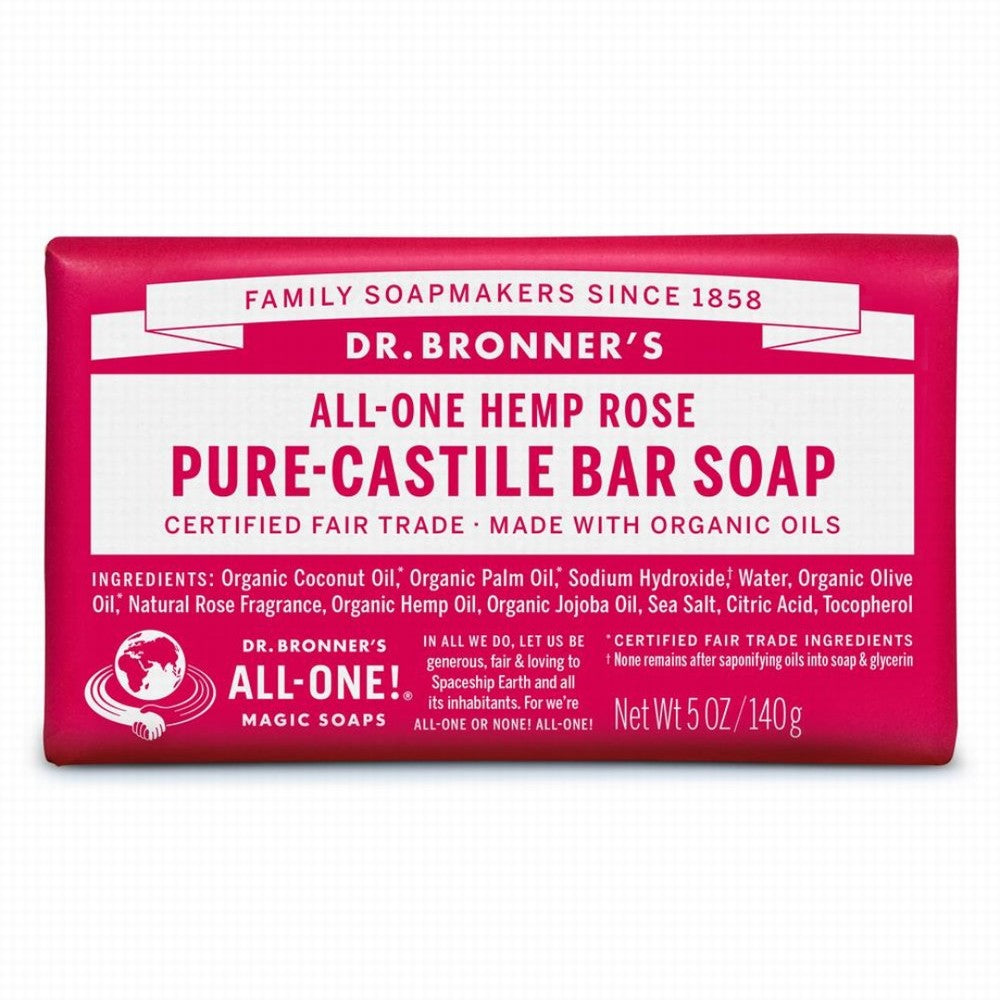 Dr Bronners Organic Soap Bar Rose