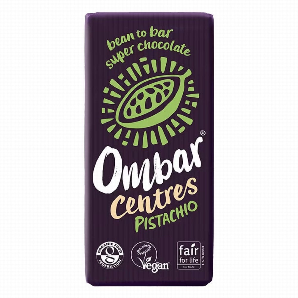Ombar Organic Centres Pistachio 70G