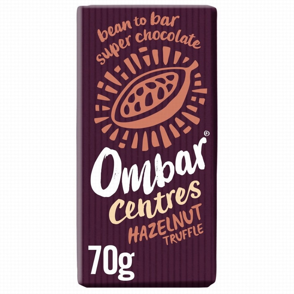 Ombar Organic Centres With Hazelnut Truffle 70G