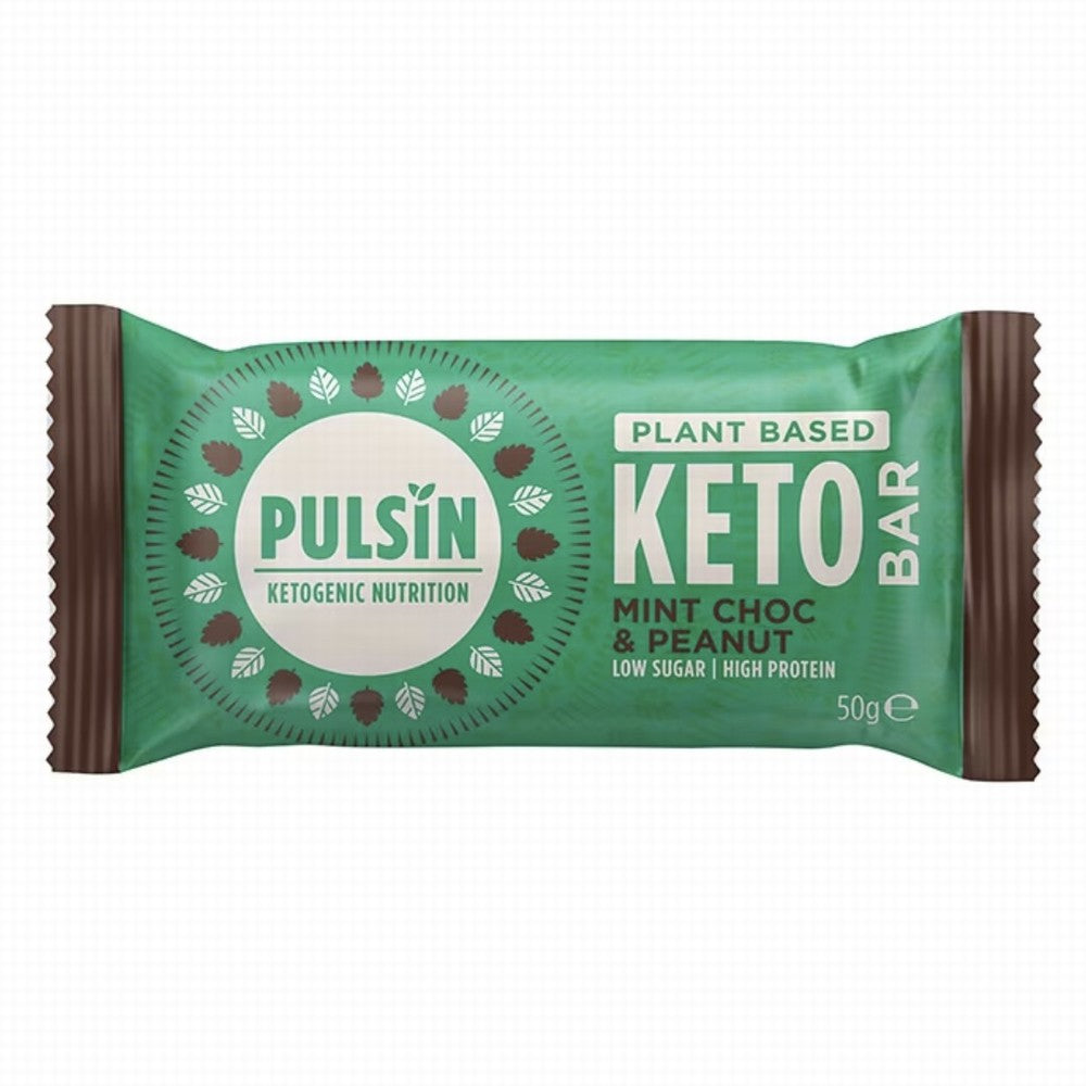 Pulsin Chocolate Mint & Peanut Keto Bar