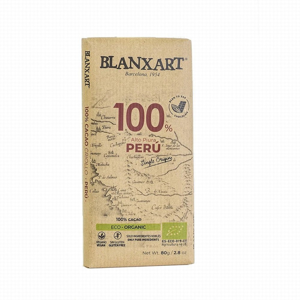 Blanxart Vegan Chocolate Bar 100% Peru