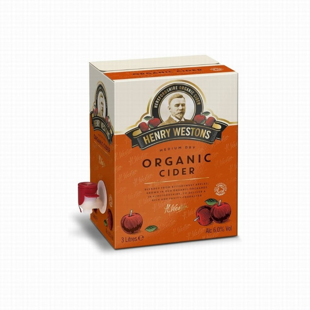 Henry Westons Organic Bag In Box 3 Litres