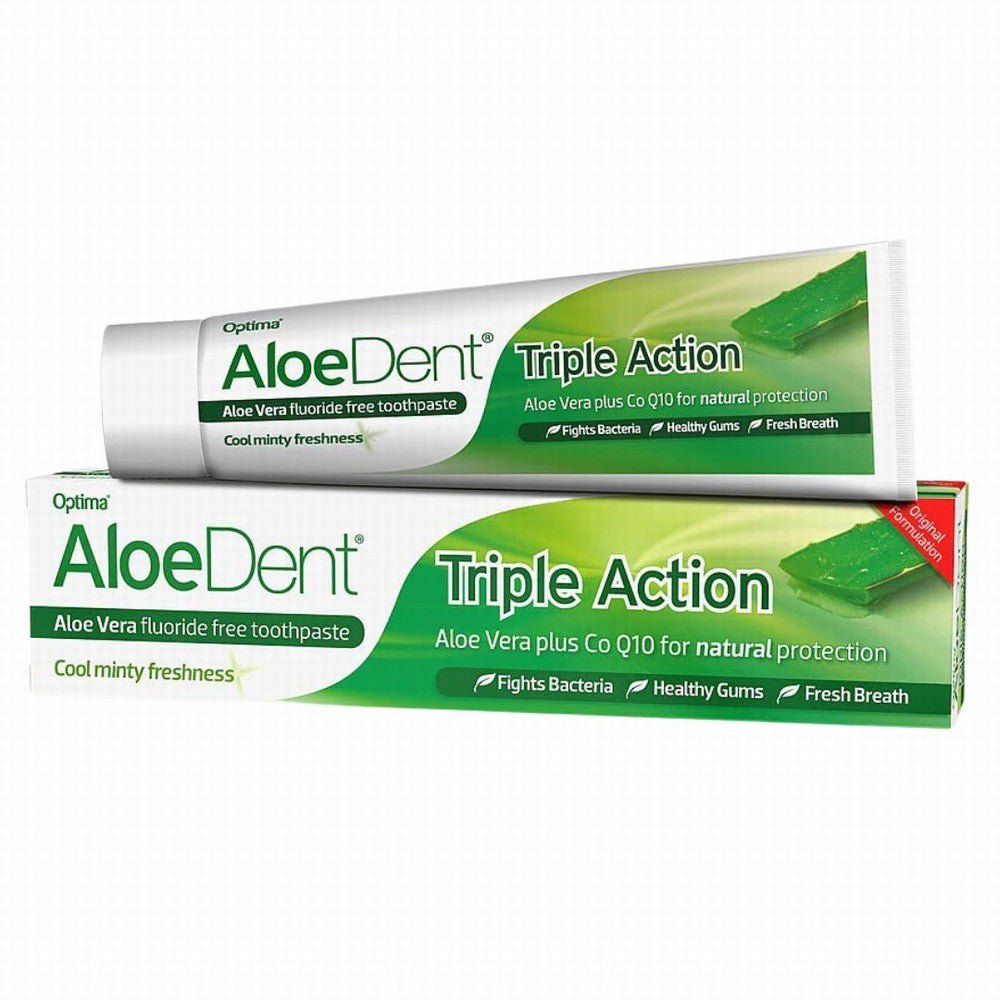 Aloe Dent Toothpaste Triple Action With Fluoride - Earthfare Supermarket - 5029354010362