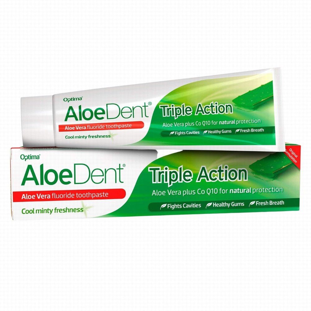 Aloe Dent Toothpaste Whitening With Fluoride 100ml - Earthfare Supermarket - 5029354010409