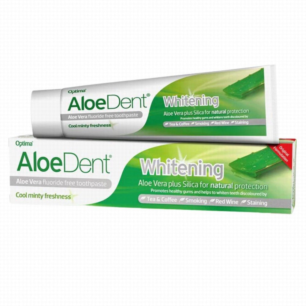 Aloe Dent Whitening Fluoride Free Toothpaste - Earthfare Supermarket - 8008843010059