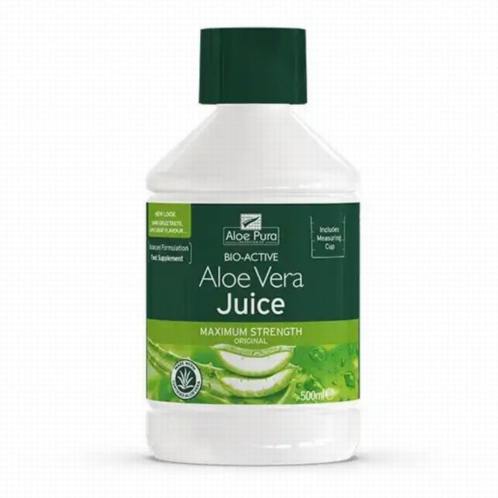 Aloe Pura Aloe Vera Juice Max Strength 500Ml - Earthfare Supermarket - 5029354000196