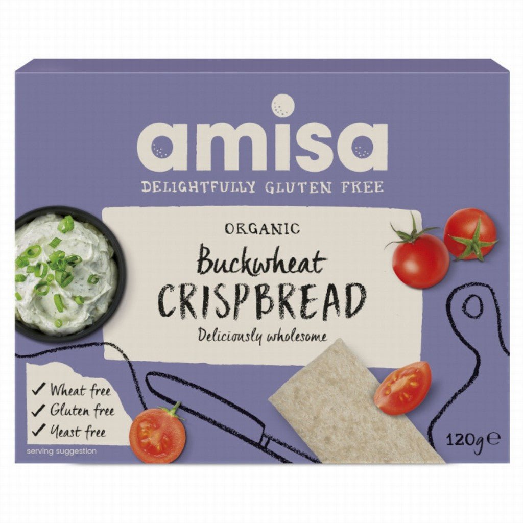 Amisa Organic Buckwheat Crispbread - Earthfare Supermarket - 5032722315570