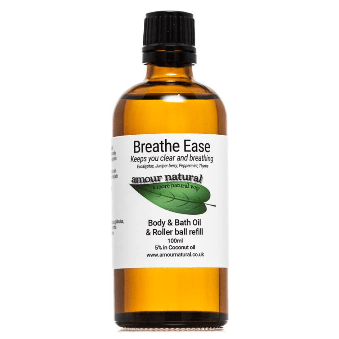 Amour Natural Breath Ease Body and Bath Oil 100ml - Earthfare Supermarket - 5060337355940