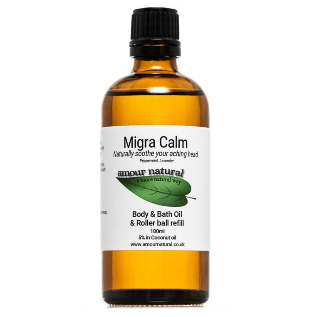 Amour Natural Migra Calm Body and Bath Oil 100ml - Earthfare Supermarket - 5060337355957