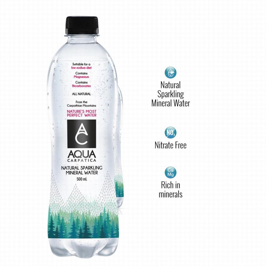 Aqua Carpatica Naturally Sparkling Water 500ml - Earthfare Supermarket - 5942326400032