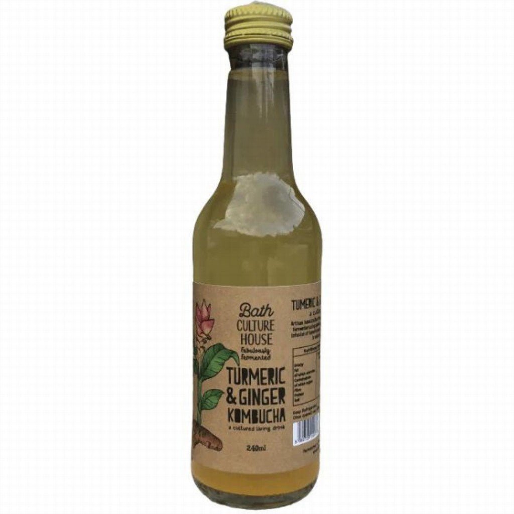 Bath Culture House Turmeric & Ginger Kombucha 240Ml - Earthfare Supermarket - 5060725110175