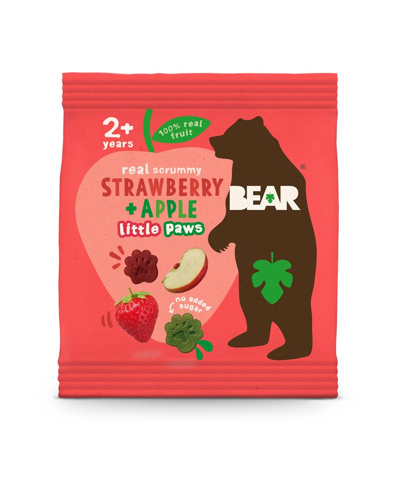 BEAR Paws Strawberry & Apple 20g - Earthfare Supermarket - 5060139431194