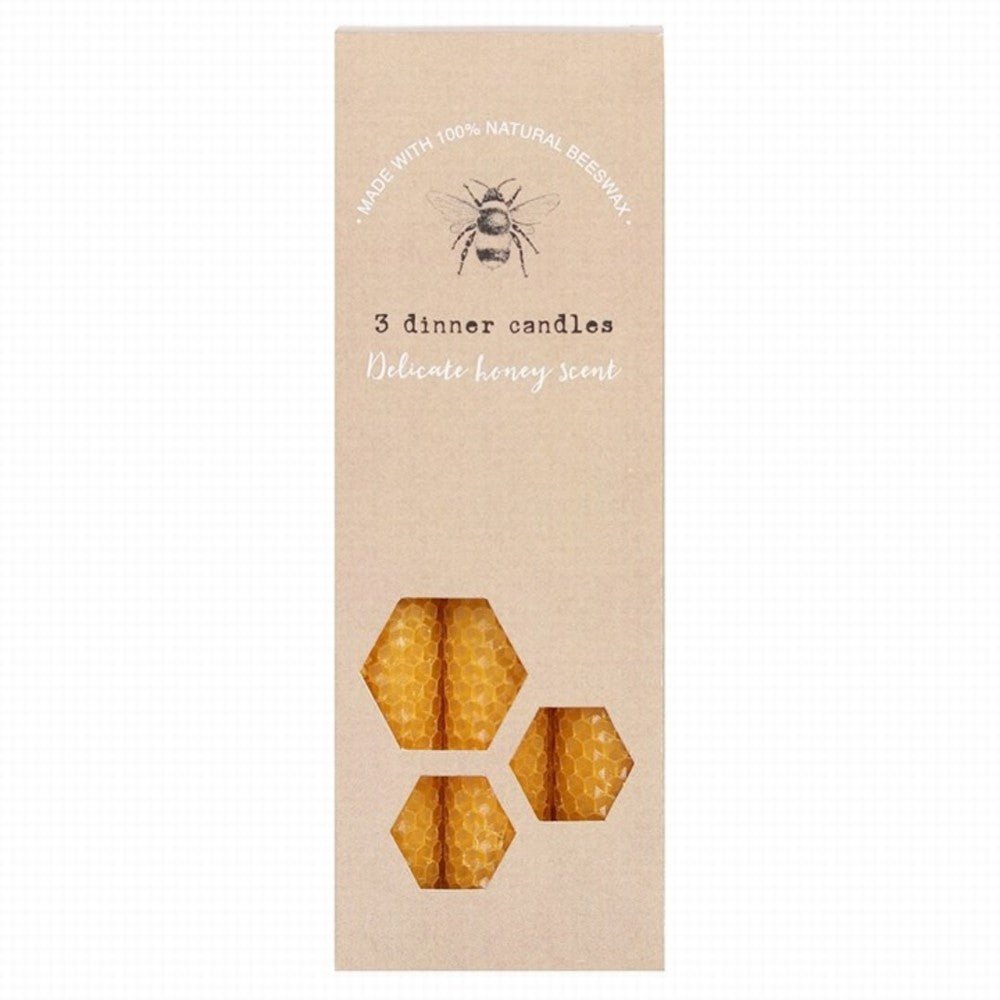 Beeswax Dinner Candles - Earthfare Supermarket - 5056131104419